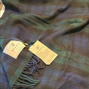 Bronte by Moon Plaid Wool Ruana Wrap